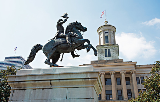 Tennessee's state Capitol building in Nashville, where a bust of Confederate Gen. Nathan Bedford Forrest is on display. (Adobe Stock)