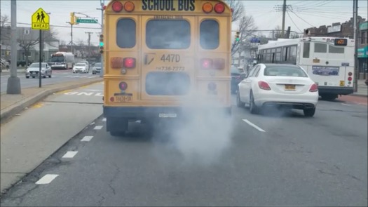Studies have shown the concentration of pollutants inside a diesel-powered school bus can be 23 to 46 times higher than the safe limit. (electricschoolbuscampaign.org)