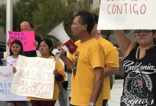 Protestors in Las Vegas joined a nationwide call to action against white supremacy in the wake of the El Paso massacre. (Angel Sandoval)