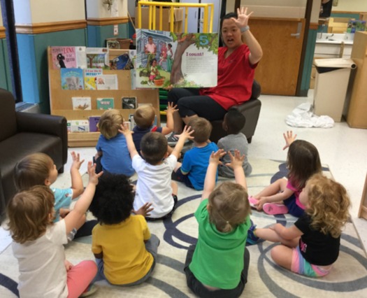 A preschool classroom in Kentucky learns about Constitution Day. (Kentucky Youth Advocates)