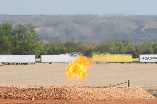 The burning of excess methane deprives states of royalties they would collect if the methane were brought to market. (CK Lund/FrakTracker)