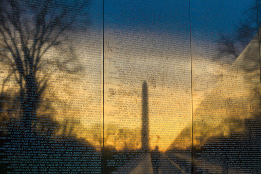 The Vietnam Veterans Memorial Wall in Washington, DC. According to the National Archives, 58,148 American soldiers were killed and more than 300,000 wounded in the Vietnam War. (Adobe Stock) 