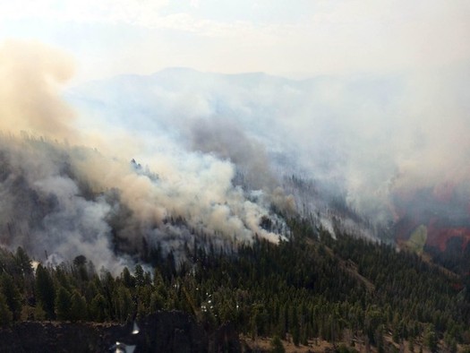 Climate activists say the warming climate is causing an increased threat from wildfires in Idaho. (U.S. Forest Service/Flickr)