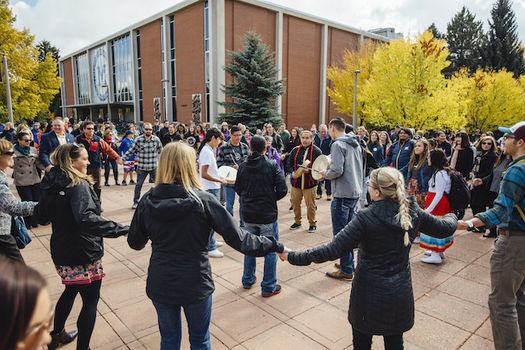 Bozeman has celebrated Indigenous Peoples Day since 2016. (Adrian Sanchez-Gonzalez/Montana State University)