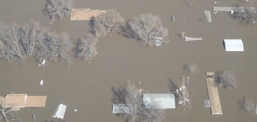 Severe flooding in March caused levees to fail along the Missouri River in Iowa, resulting in overall damages of $2 billion. (noaa.edu)