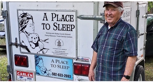 Vietnam War eteran Carlen Pippin serves on the board of A Place to Sleep, a nonprofit organization in Shelbyville that provides beds for children. (Photo courtesy of Pippin)  