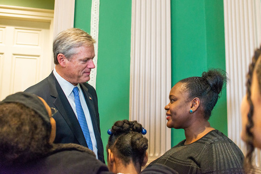 Gov. Charlie Baker has authorized a $1.5 billion boost to public-school funding with his approval on Tuesday of the Student Opportunity Act. (Office of Charlie Baker/Flickr)