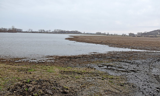 Around 2,000 acres of cropland flood damage was reported at just one farm in northwest Missouri in spring 2019. (Jason Johnson Iowa NRCS/Flickr)