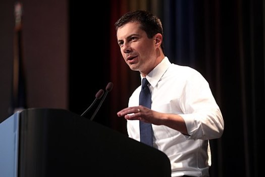 Democratic Presidential candidate Pete Buttigieg this weekend questioned the White House strategy on Iran. (Gage Skidmore/Wikimedia Commons)