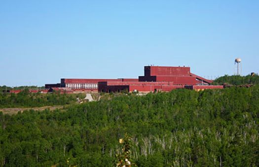 PolyMet Mining has said one of the advantages of its mine proposal is the use of existing infrastructure, including this former taconite processing site, but the company has yet to get the permits it needs. (PolyMet Mining)