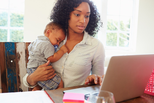 Around 75% of mothers and 50% of fathers have passed up work opportunities, switched jobs or quit to care for their children, according to data from the NC Early Childhood Foundation. (Adobe Stock) 