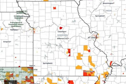 Some 10% of Missouri children younger than age 5 live in census tracts deemed 