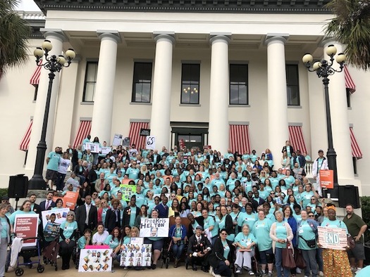 At the Florida State Capitol this week, advocates of criminal-justice reform say it involves not only the rights of people who are incarcerated, but addresses state budget and prison overcrowding issues as well. (Casey Bruce-White) 