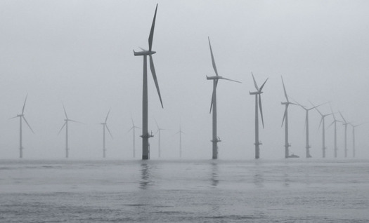 Maine leads New England in wind-powered generation, according to the Energy Information Administration. (howzey/Creative Commons)