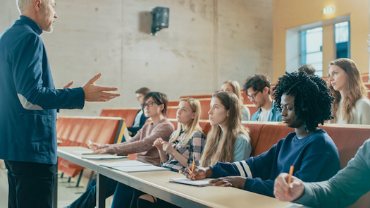 Under an Oregon bill, part-time college and university faculty would have to pay only 10% of their insurance premium costs. (Gorodenkoff/Adobe Stock)