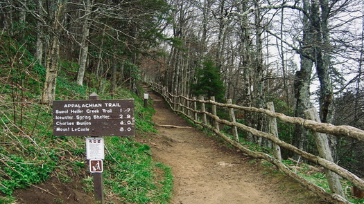 Lawyers opposing the Atlantic Coast Pipeline crossing the Appalachian Trail say it will cut a path the width of a four-lane highway across the scenic route. (Wikimedia Commons)