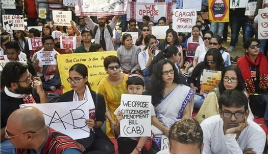 Students Against Hindutva are holding protests across the United States to support Muslims facing harsh treatment in India. (Students Against Hindutva)