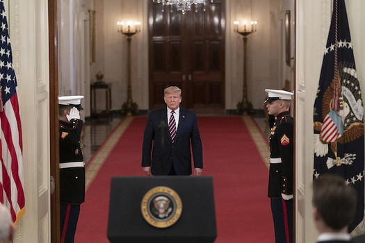 Groups are calling on the Senate to investigate Trump's firing of inspector general Michael Atkinson. (Shealah Craighead/The White House)