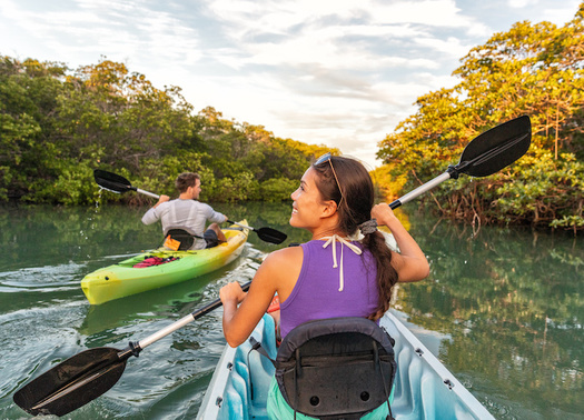 Fisher River Park in Surry County is a popular spot for kayaking. (Adobe Stock)