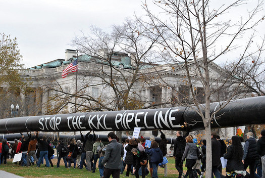 After years of debate, Canadian company TC Energy is moving forward with construction of the Keystone XL pipeline. (chesapeakeclimate/Flickr)