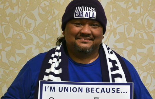 Jose Atil is a paraeducator for English language learners in Vancouver, Wash., and also works at Camp Evergreen, a day care program for the children of first responders. (PSE SEIU Local 1948)