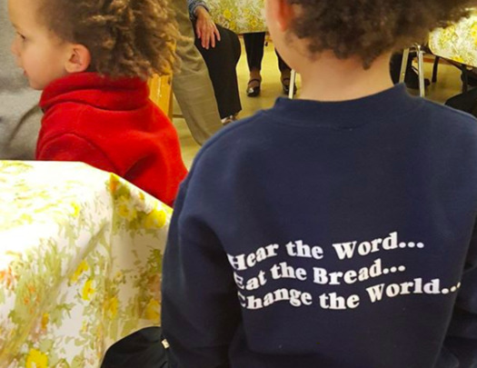 Young congregants of the Maine Episcopal Church. (Bishop Thomas Brown/Instagram)