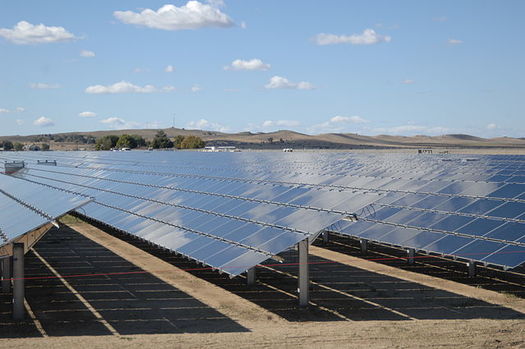 Most of Wyoming's solar energy currently comes from the Sweetwater Solar farm, which went online in 2018. (Wikimedia Commons)