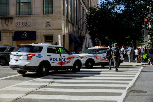 Police in Washington block a road to the White House during recent protests after the death in Minneapolis of George Floyd. (Adobe Stock)