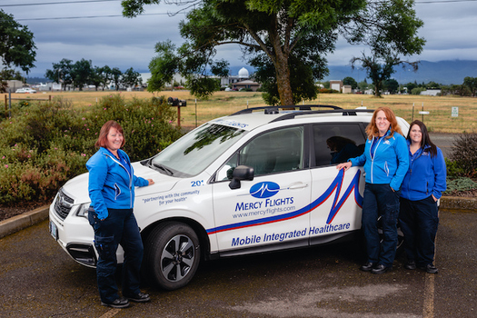 Mercy Flights' mobile paramedics can offer up to 30 days of transitional support after someone is discharged from the hospital. (Jason Quigley)