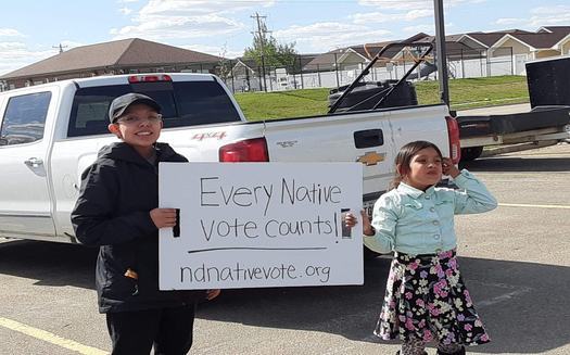Despite a variety of obstacles in 2020, groups such as North Dakota Native Vote have been trying to build on voter-participation progress in tribal areas. (ND Native Vote)