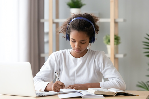 A new guide says schools need to ensure that all remote learners have full-day access to a computer and reliable internet service. (fizkes/Adobe Stock)