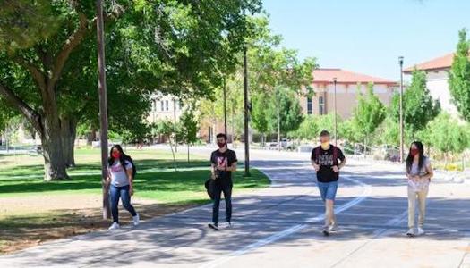 New Mexico State University is open and operational this fall, but efforts to get students registered to vote is largely virtual. (nmsu.edu)