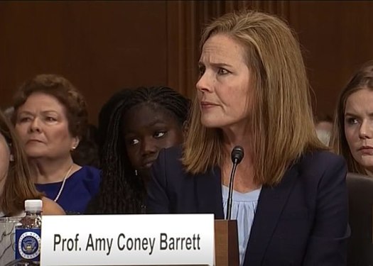 Judge Amy Coney Barrett is President Donald Trump's nominee to fill the seat of the late Ruth Bader Ginsburg. (C-Span/Wikipedia)