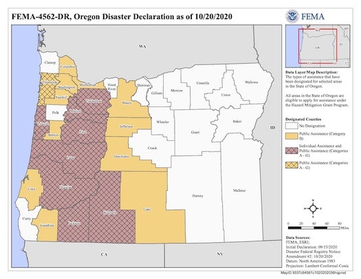 The deadline for Oregonians affected by wildfires to apply for assistance is Nov. 16. (FEMA.gov)