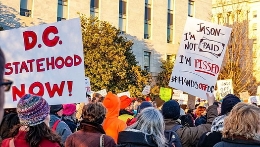 Advocates of the push for D.C. statehood say it became more urgent this summer after federal forces were used to confront protests of racially motivated police violence. (Wikimedia Commons) 