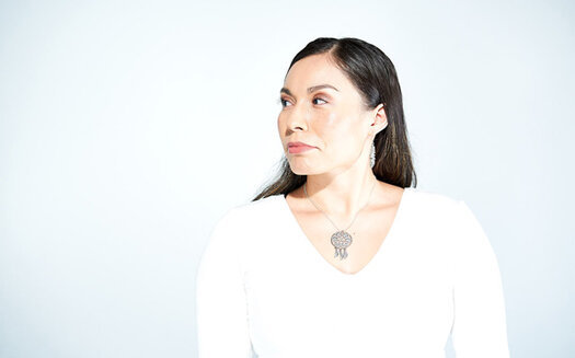 Leslie Crow is a Lead Teacher at Okreek School within the Todd County School District. The school is located on South Dakota's Rosebud Indian Reservation. (Photo courtesy of Moses Mitchell) 