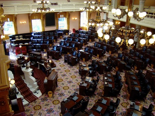 The Ohio House of Representatives is currently made up of 21 Republicans and 12 Democrats. (Dr. Bob Hall/Flickr)