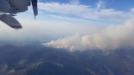 Research shows fine particles in wildfire smoke, already hazardous to people's health, can become even more harmful over time. (Brett Palm/University of Washington)