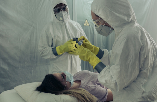 Due to spikes in COVID-19 cases, emergency field hospitals in North Carolina are being erected. (Adobe Stock)