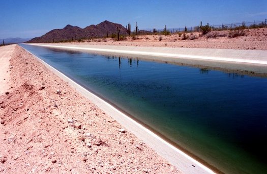 The Central Arizona Project uses a network of hundreds of miles of pipelines and canals to distribute water from the Colorado River Basin to customers across the state. (U.S. Bureau of Reclamation)  