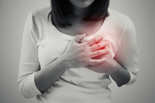 Signs of a heart attack in women include chest pain, shortness of breath, nausea and back or jaw pain, which is different from men. (Adobe stock)