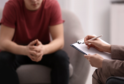 Children's mental-health-related visits to the emergency room have increased since April. (New Africa/Adobe Stock)