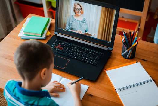Clark County School District data show distance learning has been difficult for students, with higher rates of absenteeism and failing grades during the pandemic. (Shangaray/Adobe Stock)