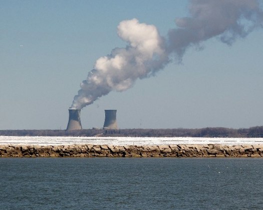 The Perry Nuclear Power Plant sits 40 miles east of Cleveland on Lake Erie. (Wainstead/CreativeCommons)