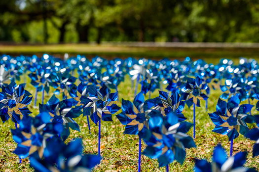 A symbol for Child Abuse Prevention Month, pinwheels represent the playfulness of childhood. (Fotoluminate LLC/Adobe Stock)