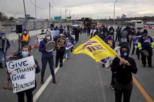 The Healthy Terminals Act, signed into law on New Year's Eve, provides covered airport workers access to quality, affordable health insurance. (SEIU 32BJ)