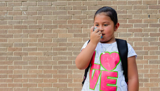 An estimated 8% of Texas children, or about 541,000, suffer from asthma, according to the Texas Department of Health Services. (vitalrecordtamhsc.edu)