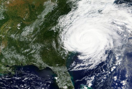 Hurricane Florence lands on North Carolina's coast in 2018. Statewide, the storm caused 39 deaths and billions of dollars in damage. (Adobe Stock)