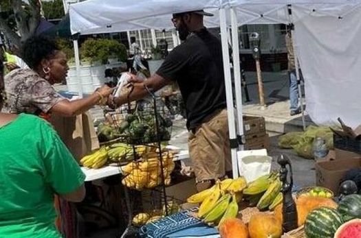 Organizers of the African Marketplace and Drum Circle Farmers Market in South Los Angeles say they're struggling to get an annual permit. (Writtenvision)