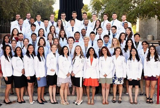 The charter class of UNLV medical school grads enjoyed free tuition, thanks to a scholarship program funded by donations from the community. (Josh Hawkins/UNLV)